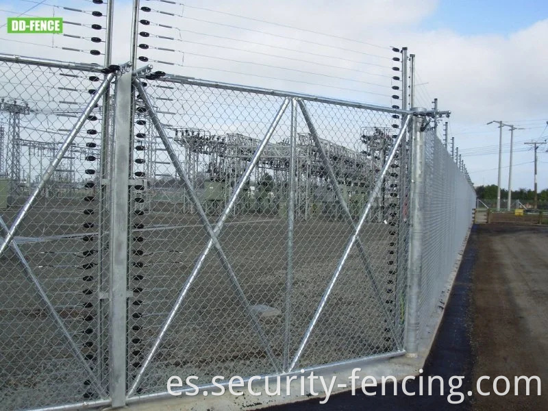 Vista eléctrica de malla de seguridad anti -ascenso anti -ascenso de alto voltaje para jardín para jardín